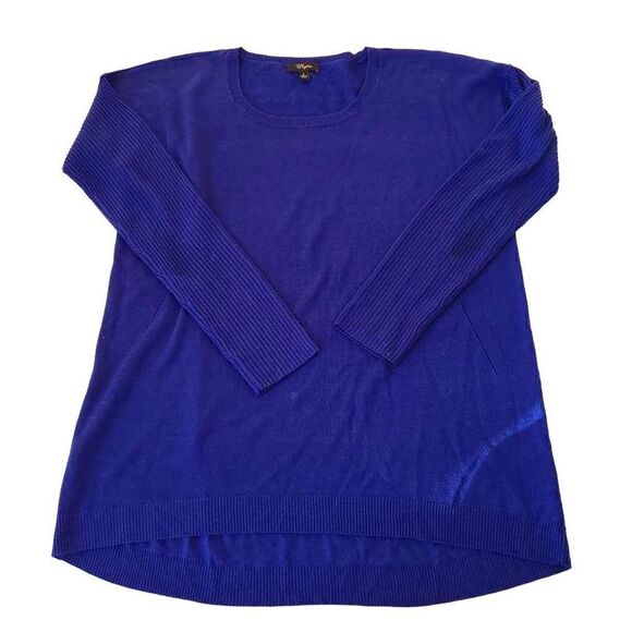 Cupio Womens Royal Blue Long Sleeve Pull Over Sweater Knitted Size Small - Picture 12 of 12
